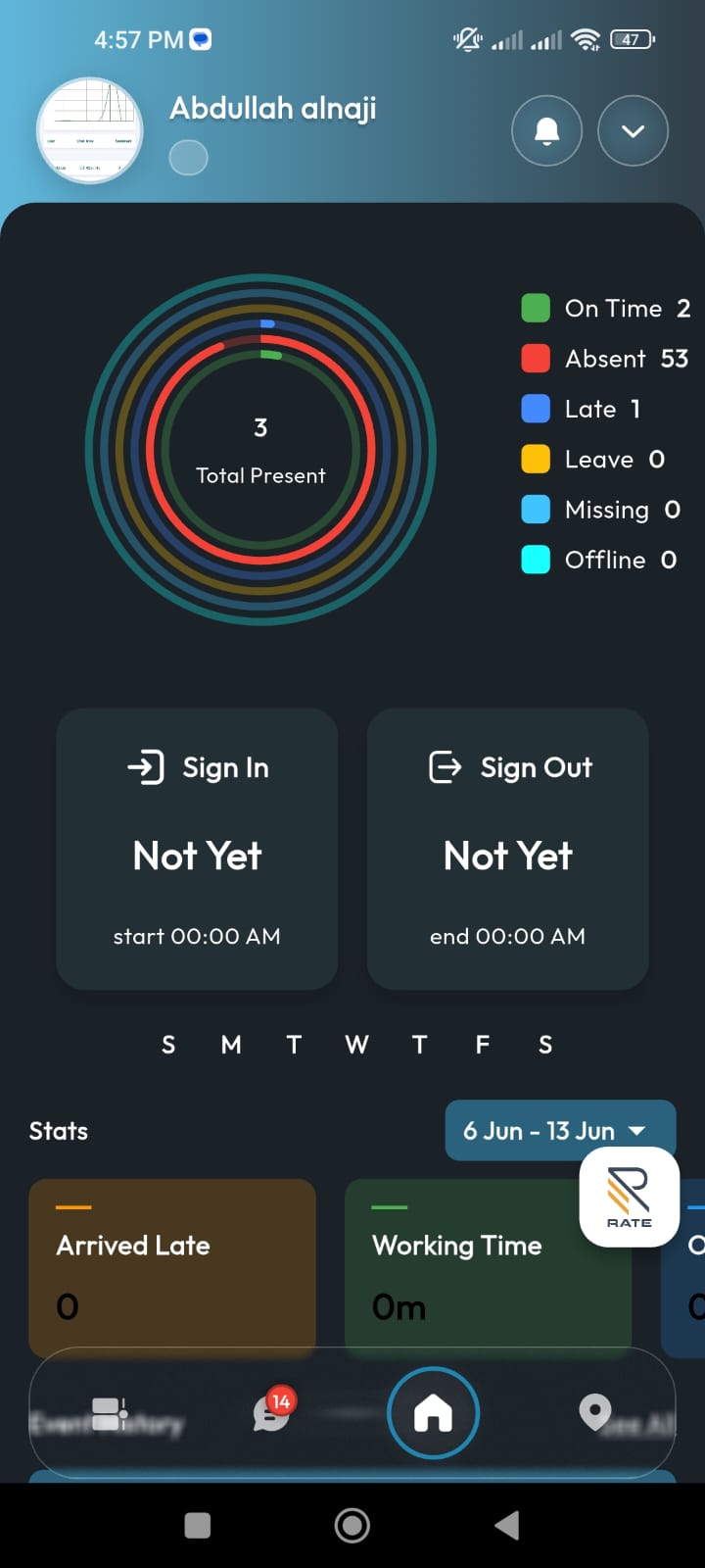 RateOp mobile app screen 5